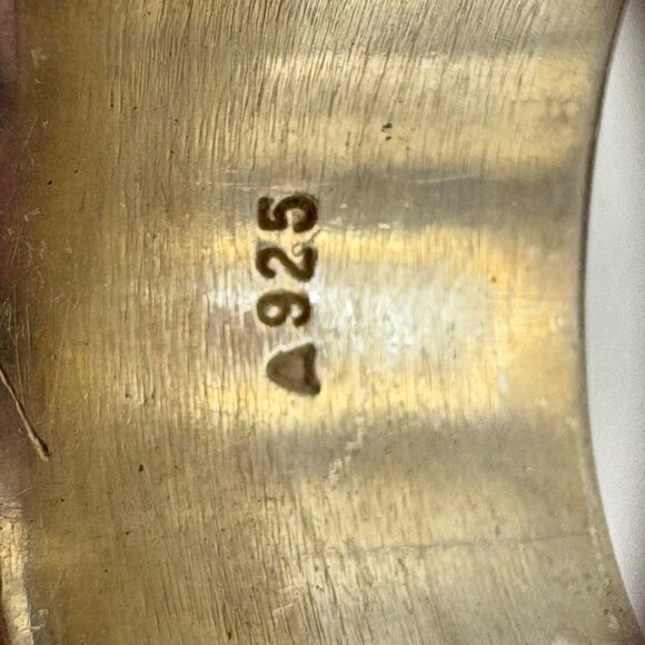 VTG Solid Sterling Silver 925 Tapered Cigar Band Ring Size 6.25 - Picture 10 of 13